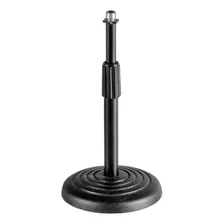 Pedestal microfone de mesa base de ferro Aweda AMS-822 negro Foto  mini 1