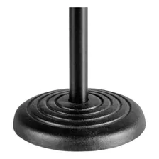 Pedestal microfone de mesa base de ferro Aweda AMS-822 negro Foto mini  3