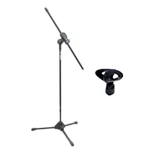 Pedestal Microfone Ibox Girafa + Cachimbo C/ Fio Brinde Cor Preto Foto mini 1