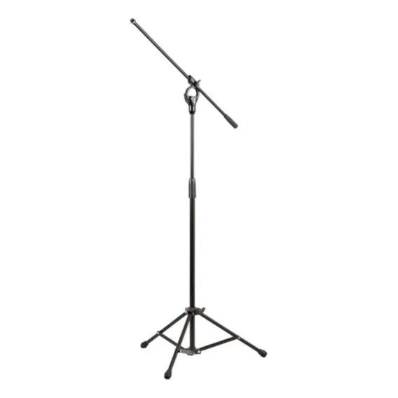 Pedestal Microfone Stay Girafa Tripe Articulado Preto Ferro Foto 1