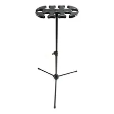 Pedestal Suporte Descanso Saty 8 Microfones Com Ou Sem Fio Foto mini 1