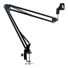 Pedestal Suporte Mesa Braço Articulado Para Microfone Studio Foto mini 1
