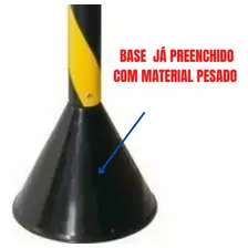 Pedestal Zebrado Sinalização Organizador Fila E Isolamento Foto mini  3