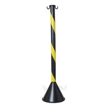 Pedestal Zebrado Sinalização Organizador Fila E Isolamento Foto  mini 1