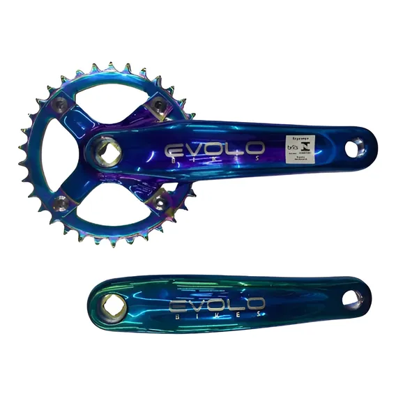 Pedivela Bike Single 34 Dentes Ponta Quadrada Camaleão Foto 1
