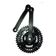 Pedivela De Bicicleta Imp Pedivela Triplo 24-34-42d Reduzido Coroa Dupla - Preto Foto  mini 1