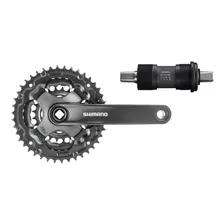 Pedivela Shimano Mov. Central Ty301 42/34/24 Dentes + Pedal Foto mini 2