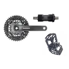 Pedivela Shimano Mov. Central Ty301 42/34/24 Dentes + Pedal Foto mini 1