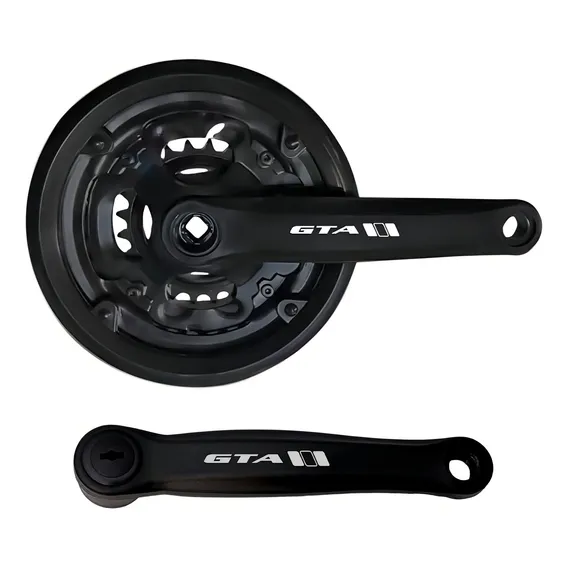 Pedivela Tripla Coroa Bicicleta Aço Preto 48 Ou Reduzido Foto 1