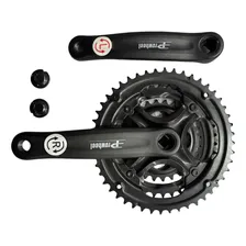 Pedivela Triplo Aluminio Mtb 28/38/48 Index Prowheel Cor Preto Foto mini 1
