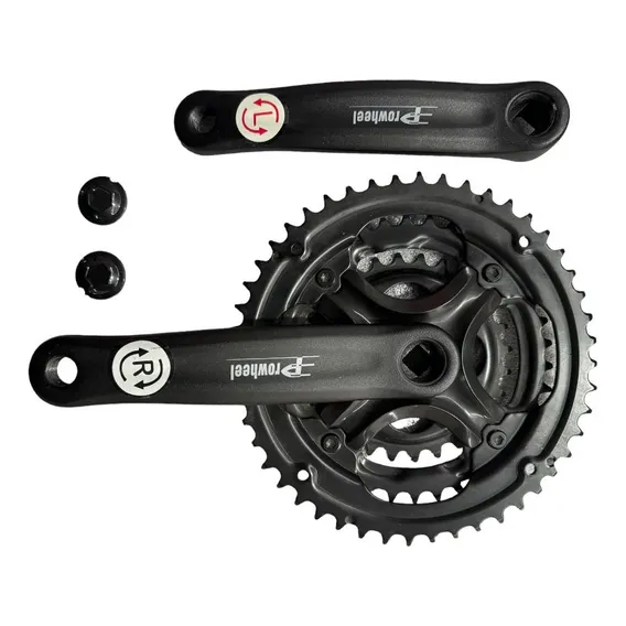 Pedivela Triplo Aluminio Mtb 28/38/48 Index Prowheel Cor Preto Foto 1