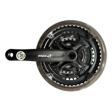 Pedivela Triplo Aluminio Mtb 28/38/48 Index Prowheel Cor Preto Foto mini 2