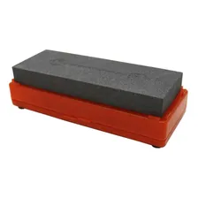 Pedra Afiar Alta Gastronomia 120/320 C/ Suporte Carborundum Foto  mini 1