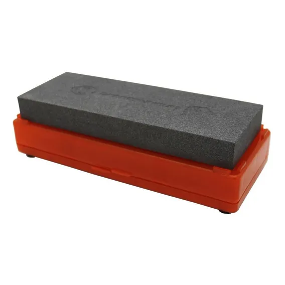 Pedra Afiar Alta Gastronomia 120/320 C/ Suporte Carborundum Foto 1