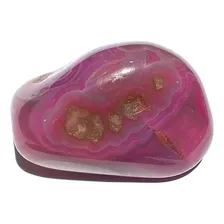 Pedra Ágata Rosa Natural Foto mini 3