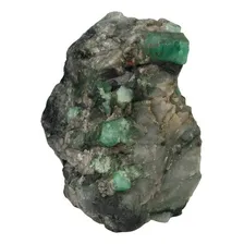 Pedra Esmeralda Bruta Na Matriz Coleção 1,280kg Foto mini 1