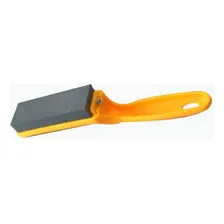Pedra Para Afiar Amolar Faca Com Suporte Base Cabo Foto  mini 1