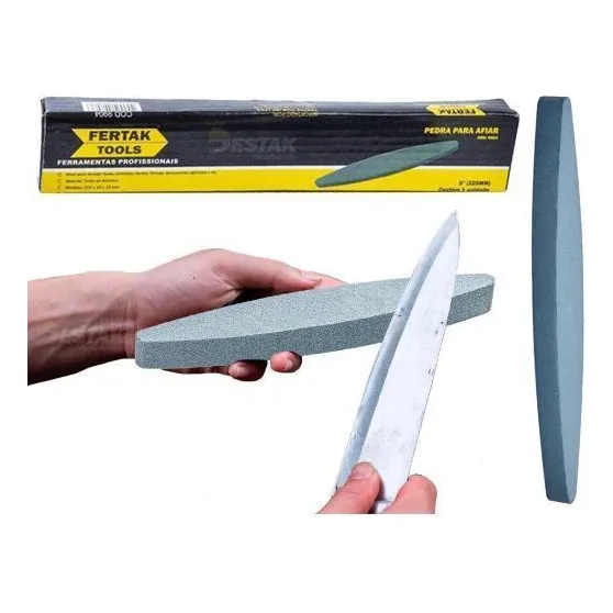 Pedra Para Afiar Tipo Canoa 9 (225mm) - Fertak Tools Foto 1