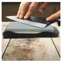 Pedra Para Amolar E Afiar Faca Com Suporte Antiderrapante Foto mini  2