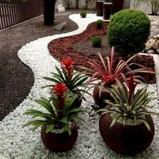 Pedra Para Jardim Dolomita Branca NÂș 2 Vasos Plantas 9,5kg Foto mini 2