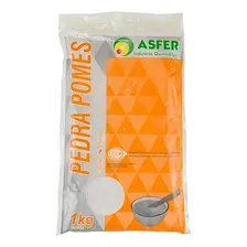 Pedra Pomes - Granulação Normal 1kg Asfer Cor Branco Foto mini 1