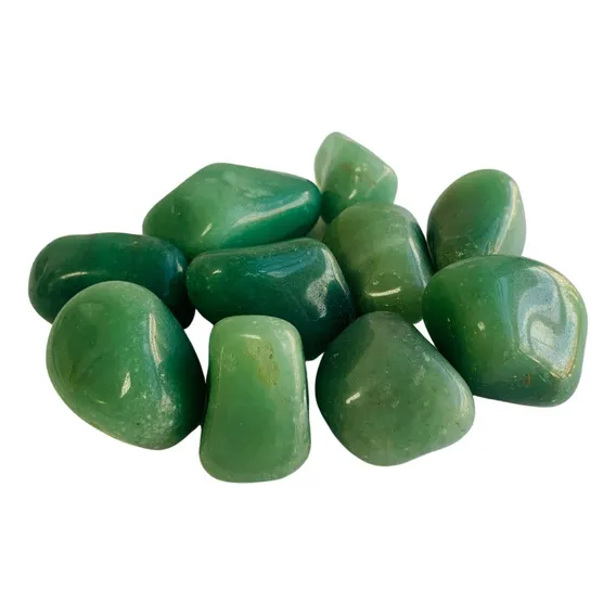 Pedra Quartzo Verde Rolada Extra 200g Foto 1
