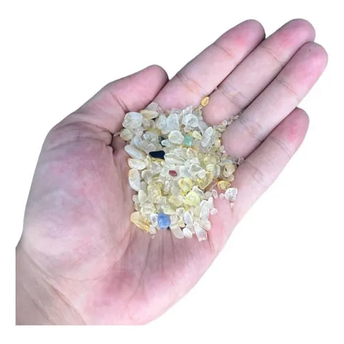 Pedra Roladas Naturais Cascalho Citrino Amarelo Pacote 200g Foto 1