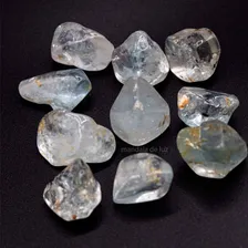Pedra Topázio Azul Cristal 100% Natural Pequena Foto mini 2