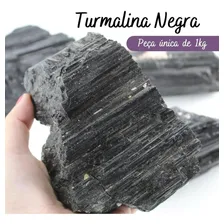 Pedra Turmalina Negra Bruta Peça Unica Grande 1kg Natural Foto mini 3