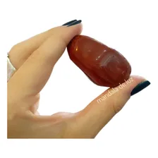 Pedra Unitária Jaspe Vermelho Rolado Cristal Natural G Foto mini 1