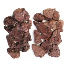 Pedra Vulcânica Marron Para Lareira Churrasqueira Pacote 5kg Cor Marrom Foto  mini 1
