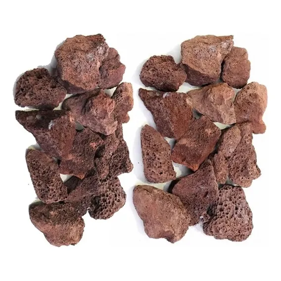 Pedra Vulcânica Marrom Lareira Churrasqueira 2kg Cor Marrom-claro Foto 1