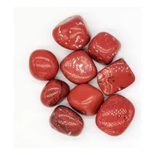 Pedras de jaspe vermelho Flyingbean a granel, pedras cruas naturais Foto mini 1