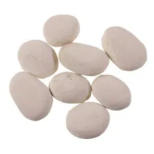 Pedras Decorativas Ornamentais Dolomita Jardim Vaso Sauna Cor Branco Foto mini  2