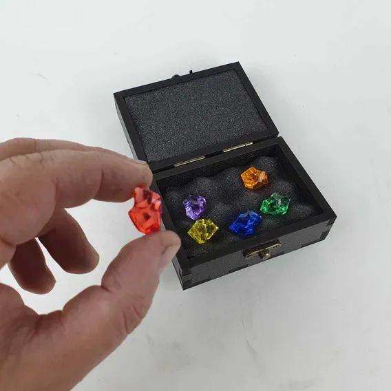 Pedras Do Infinito Vingadores Joias Manopla Thanos Caixa Baú Foto 1
