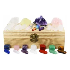 Pedras minerais, chakras, pedras preciosas, quartzo ametista Foto mini 1