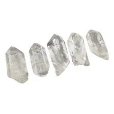 Pedras, pedras preciosas, ponta de quartzo, cristal bruto, aproximadamente 4 cm Foto  mini 1