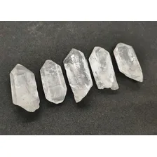 Pedras, pedras preciosas, ponta de quartzo, cristal bruto, aproximadamente 4 cm Foto mini  2