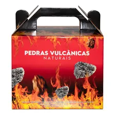 Pedras Vulcânicas Naturais Caixa Box 2kg Cinza Foto  mini 1