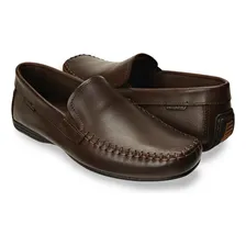 Pegada Mocassim Casual Couro Masculino Mocassim driver Foto mini 4