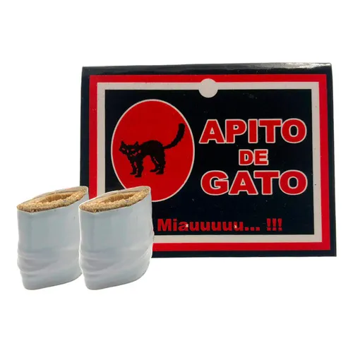 Pegadinha 2 Apitos De Gato Imita O Som Do Miado - 2un Foto 1