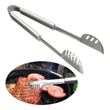 Pegador Churrasco Carne Massas Pinça Aço Inox Salada Cozinha Foto mini 1