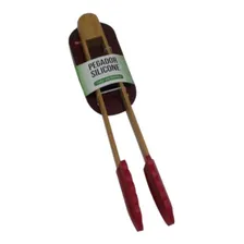 Pegador De Massas Em Bambu Com Ponteira Em Silicone Foto mini 2