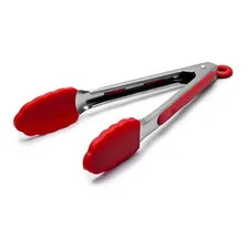 Pegador De Silicone Aço Inox Vermelho 26cm Hercules Foto mini  2