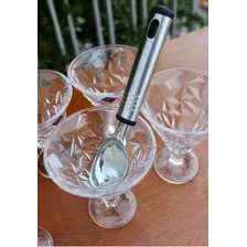 Pegador De Sorvete Sobremesa Em Aço Inox 20cm Concha Sorvete Cor Prateado Foto mini 2