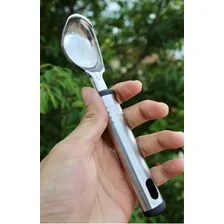 Pegador De Sorvete Sobremesa Em Aço Inox 20cm Concha Sorvete Cor Prateado Foto mini 3