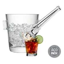Pegador Gelo Inox Carnes Frios Bar Drinks Cozinha Multiuso Foto mini 1