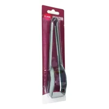 Pegador Inox Universal Liso 20cm Para Salada Carne Churrasco Foto  mini 1