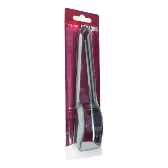 Pegador Inox Universal Liso 20cm Para Salada Carne Churrasco Foto 1