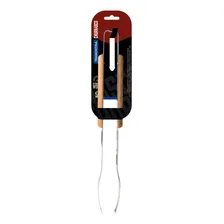 Pegador para Carne 47cm Tramontina Churrasco Lâmina em Aço Inox e Cabo de Madeira Foto mini  2